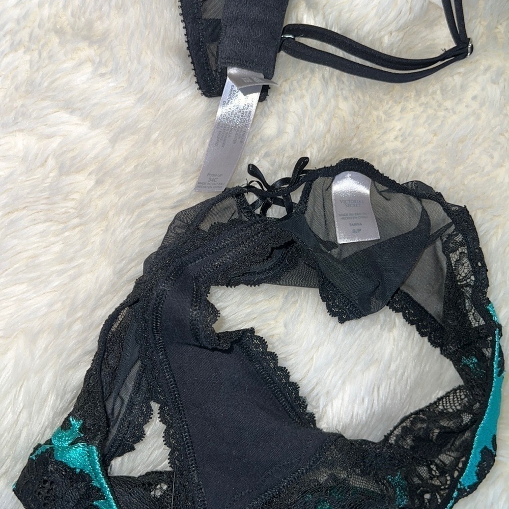 Victoria’s Secret Seduction Teal Lingerie Set - Picture 8 of 8